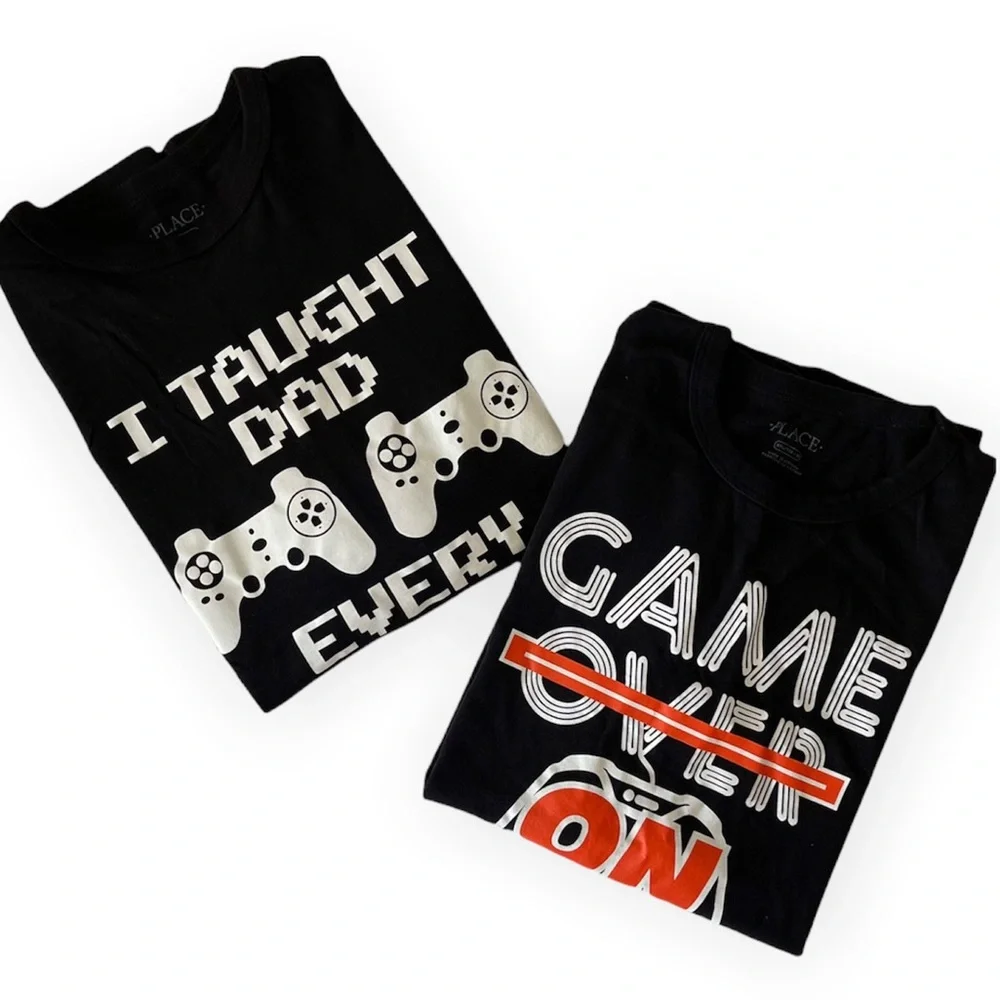 The Children’s Place Boys Tees, Size XXL 16. Game over & I thought my dad tee